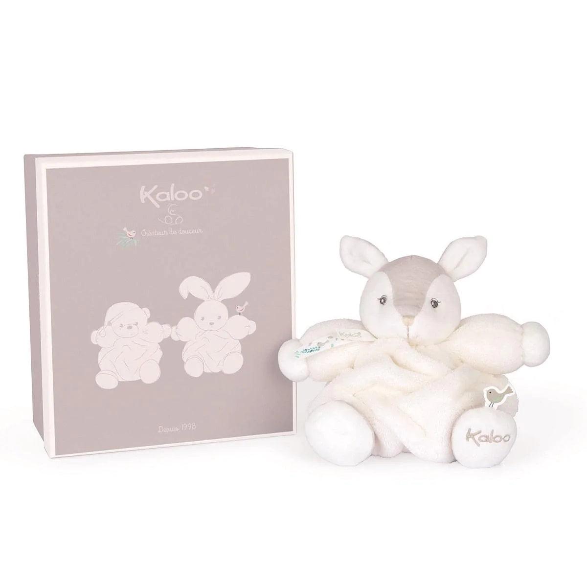Kaloo Plume Chubby Fawn Stuffed Animal - Soft Ivory Plush Toy for Babies & Kids | Perfect Nursery Decor, Baby Shower Gift & Cuddly Companion