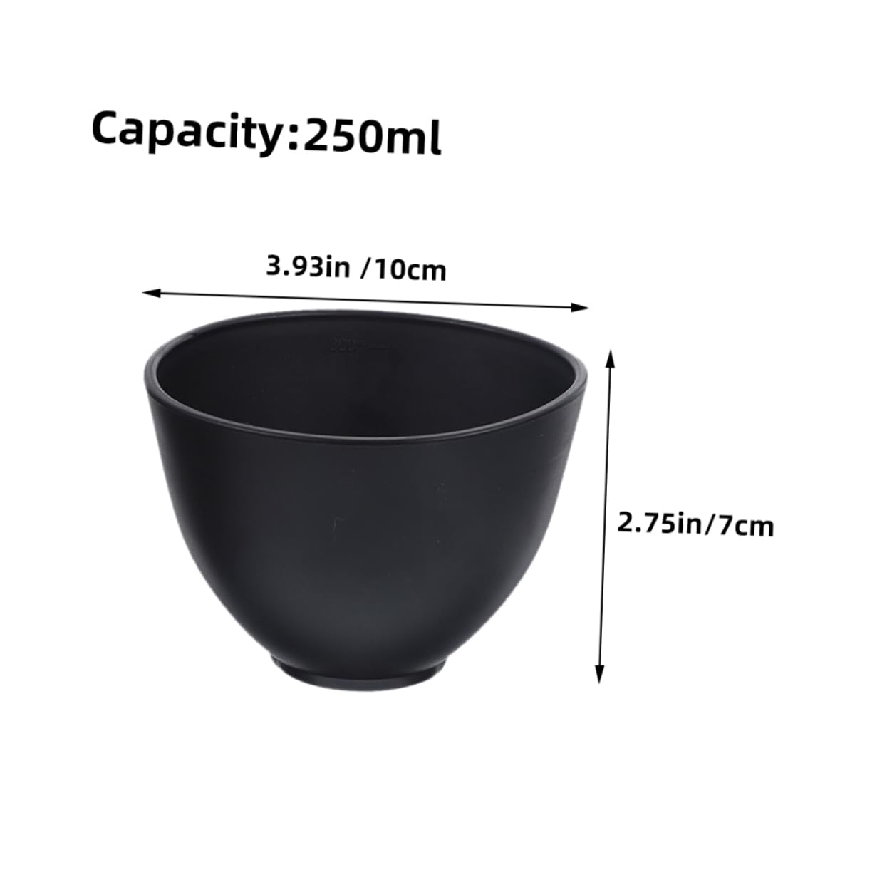 NOLITOY 4-Piece Black Silicone Mask Mixing Bowls Set - DIY Facial Mask Making Tools for Skin Care, Cosmetic Mud Stirring & Mixing Containers - Perfect for Spa, Beauty Salon & At-Home Skincare Routines