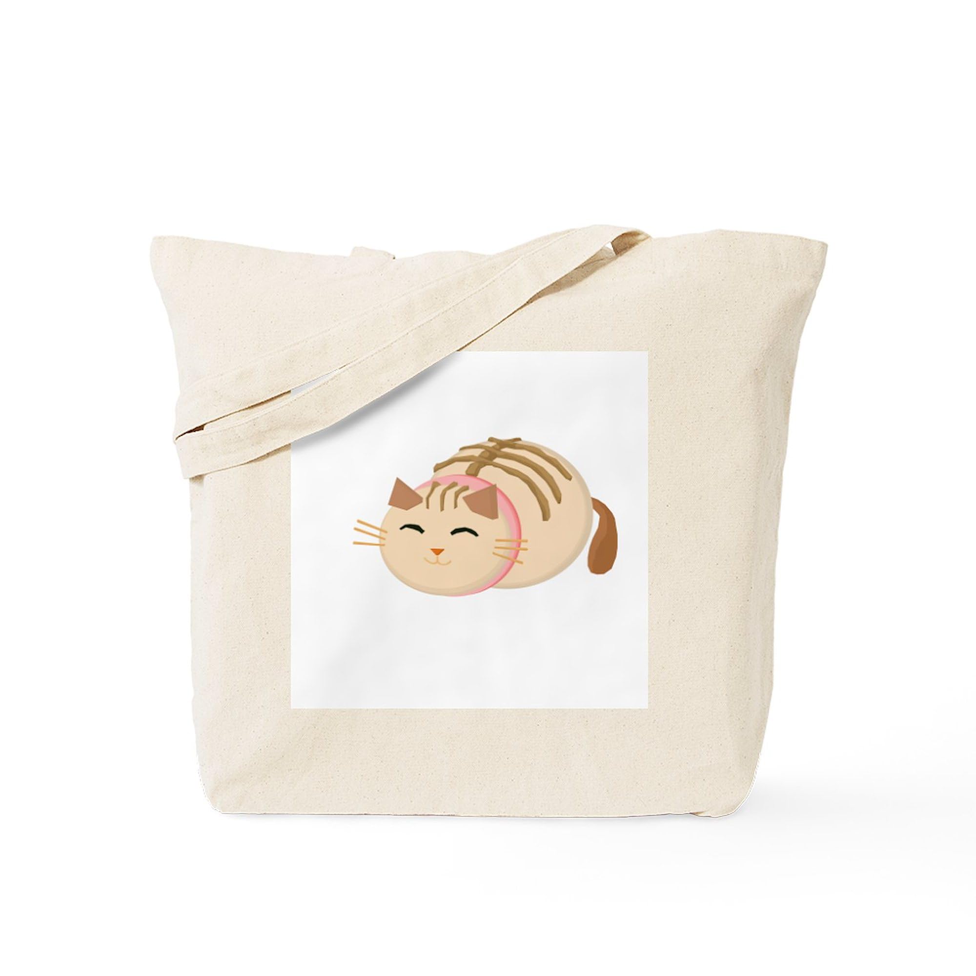 Sushi Cat Tote Bag - Natural Canvas Reusable Shopping Bag for Groceries, Beach & Work | Eco-Friendly & Durable
