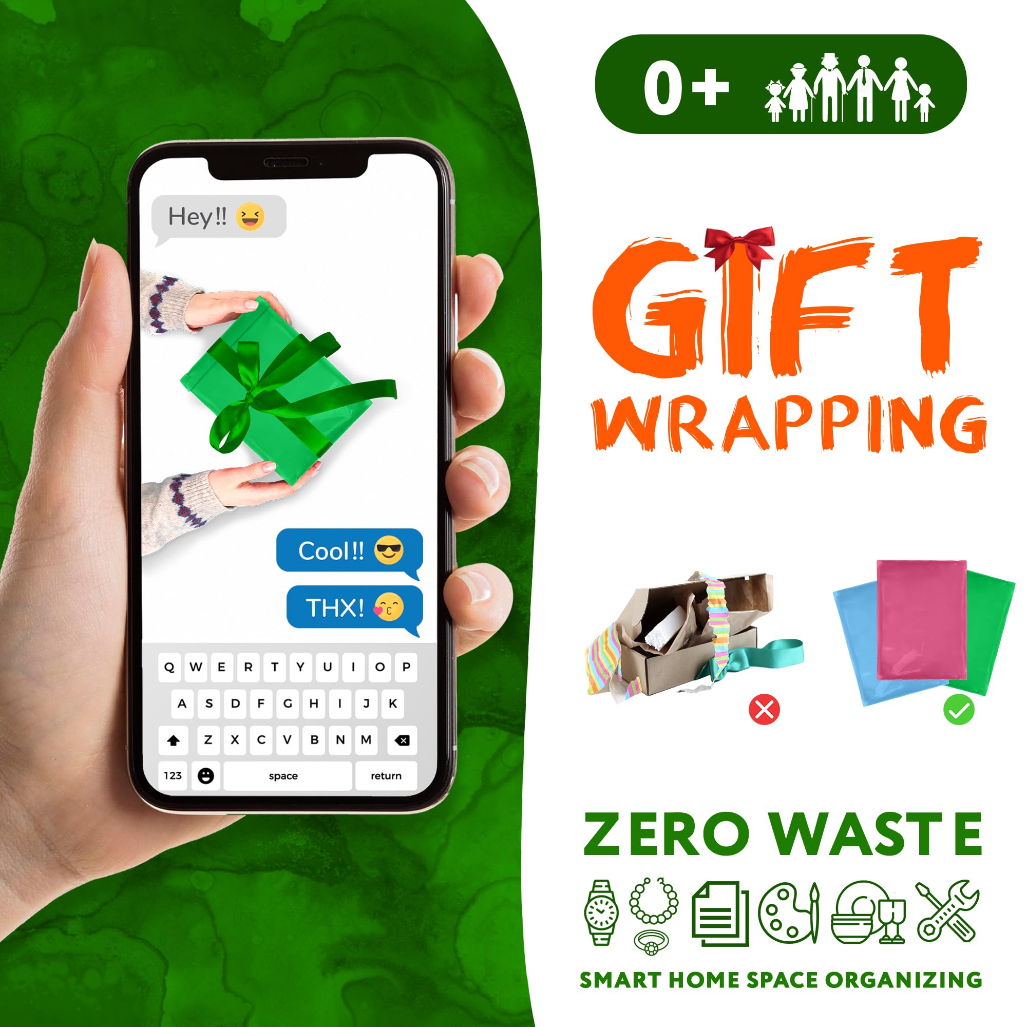 500 Pack 12x15.5 Inch Green Poly Mailers - 2 Mil Polyethylene Shipping Envelopes for Clothing | Self-Sealing Waterproof Mailing Bags | Perfect for Ecommerce, Online Stores & Small Business Shipping