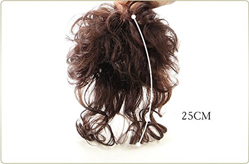 100% Real Human Hair Topper for Women - Clip In Curly Hair Topper for Thinning Hair & Hair Loss - Jet Black - Perfect for Daily Wear, Special Occasions & Confidence Boosting