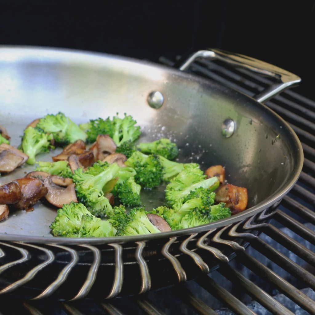 Little Griddle ANYWARE 7-Ply Stainless Steel Fry Pan - Induction Ready, Lifetime Guaranteed - 5-Layer Aluminum Core with Dual Helper Handles - Perfect for Outdoor Camping, Indoor Cooking & RV Kitchens