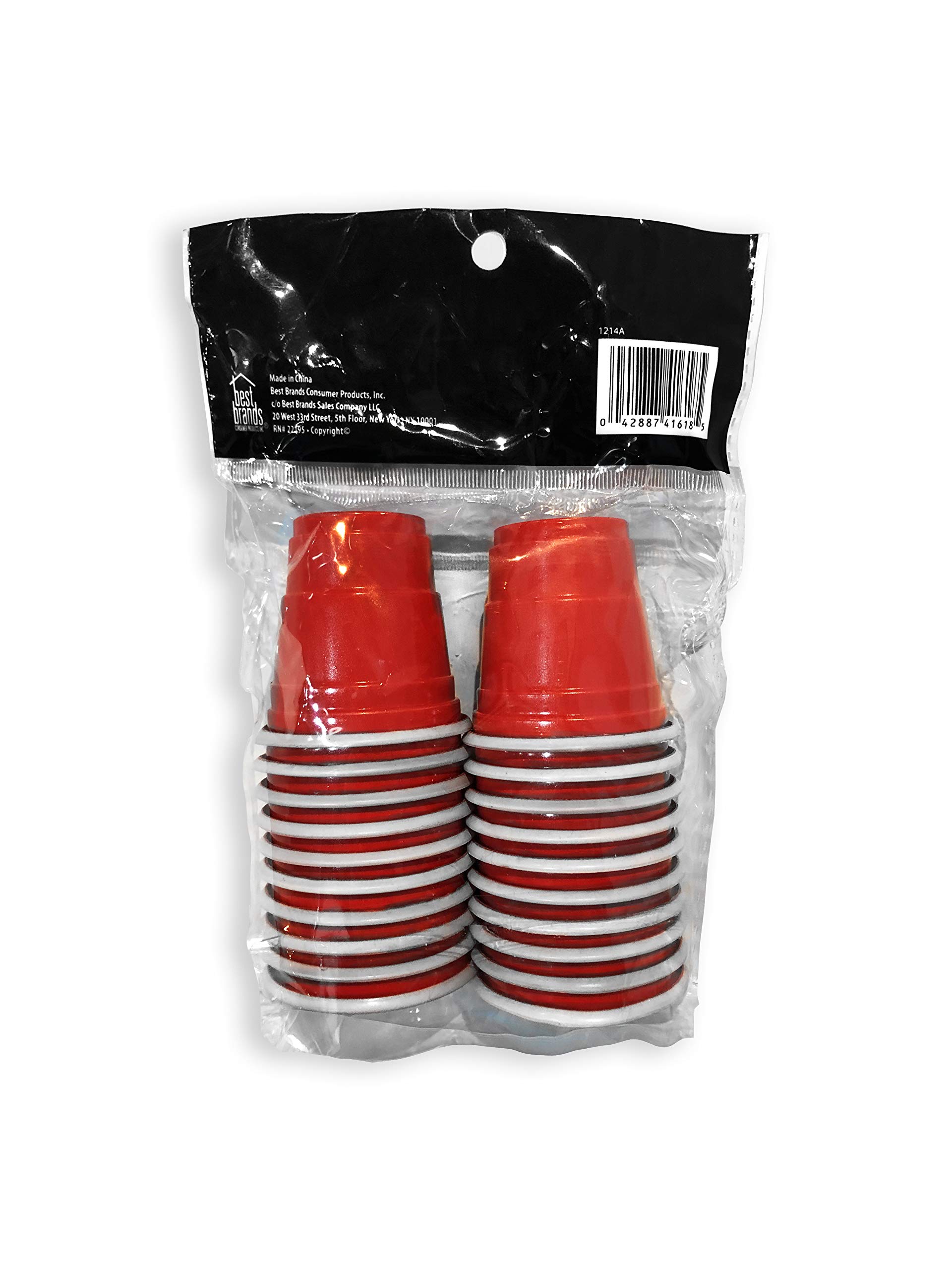 20 Mini Red Solo Cups - Disposable Party Shot Glasses for Beer, Cocktails & Shots - Perfect for Weddings, BBQs, Tailgates & College Parties