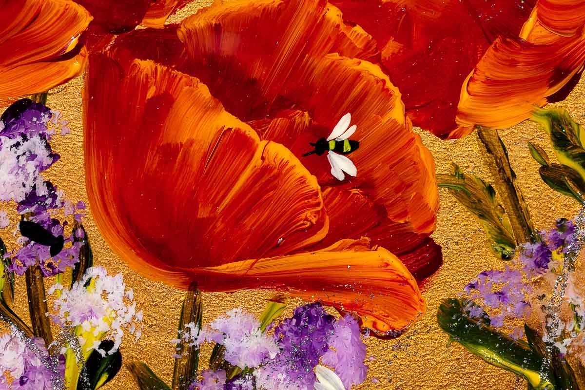 Original Poppy Flower Bouquet - Handcrafted Home Decor for Living Room, Wedding, and Special Occasions | Perfect Gift Idea