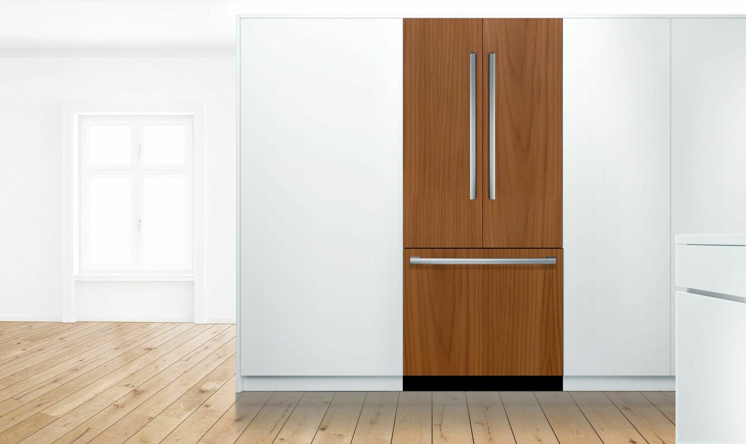 Bosch B36IT905NP 36-Inch Built-In Bottom Freezer Refrigerator - Energy Efficient Stainless Steel French Door Fridge for Modern Kitchen & Open Concept Homes