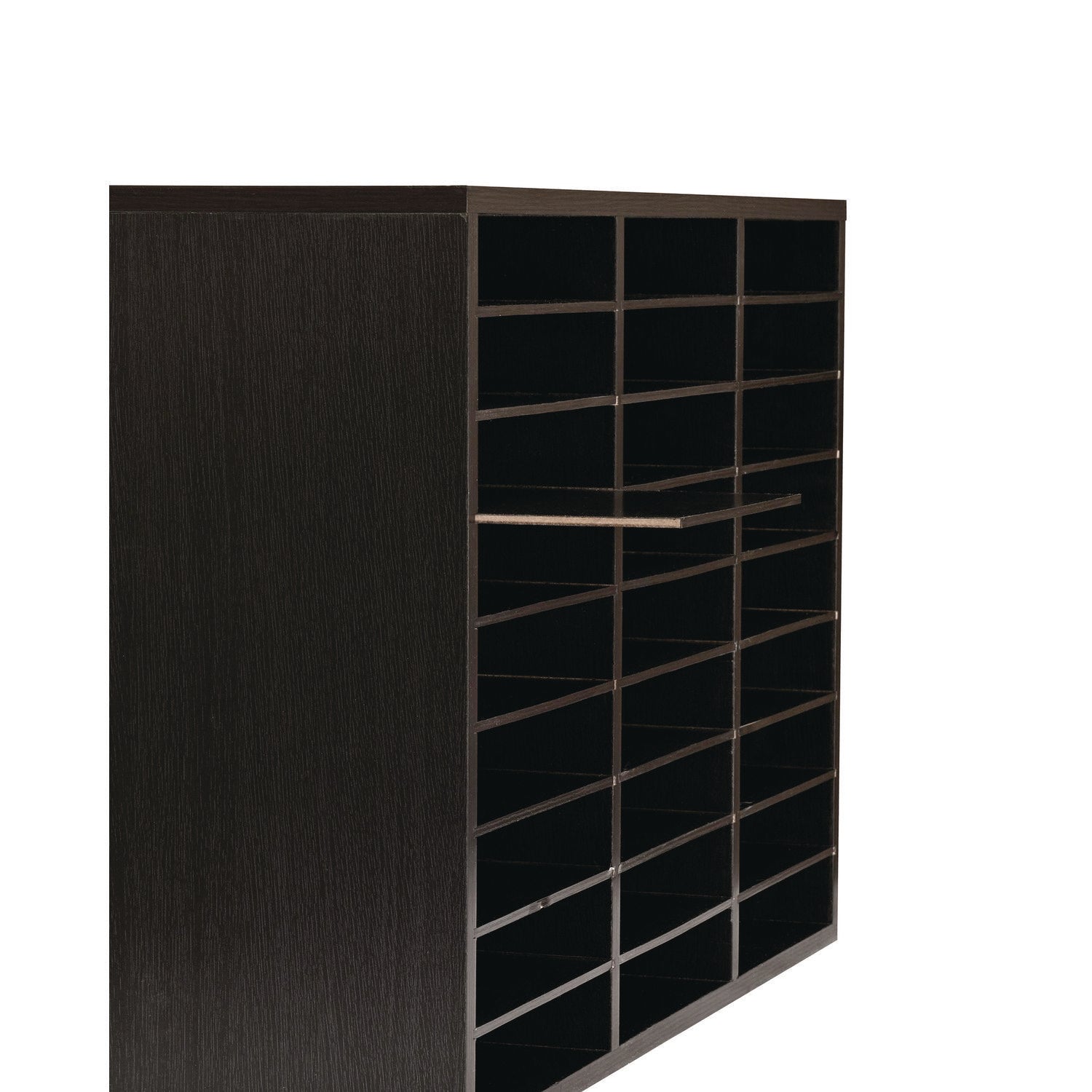 AdirOffice Wooden 27-Section Letter Size Literature Organizer - 31.49
