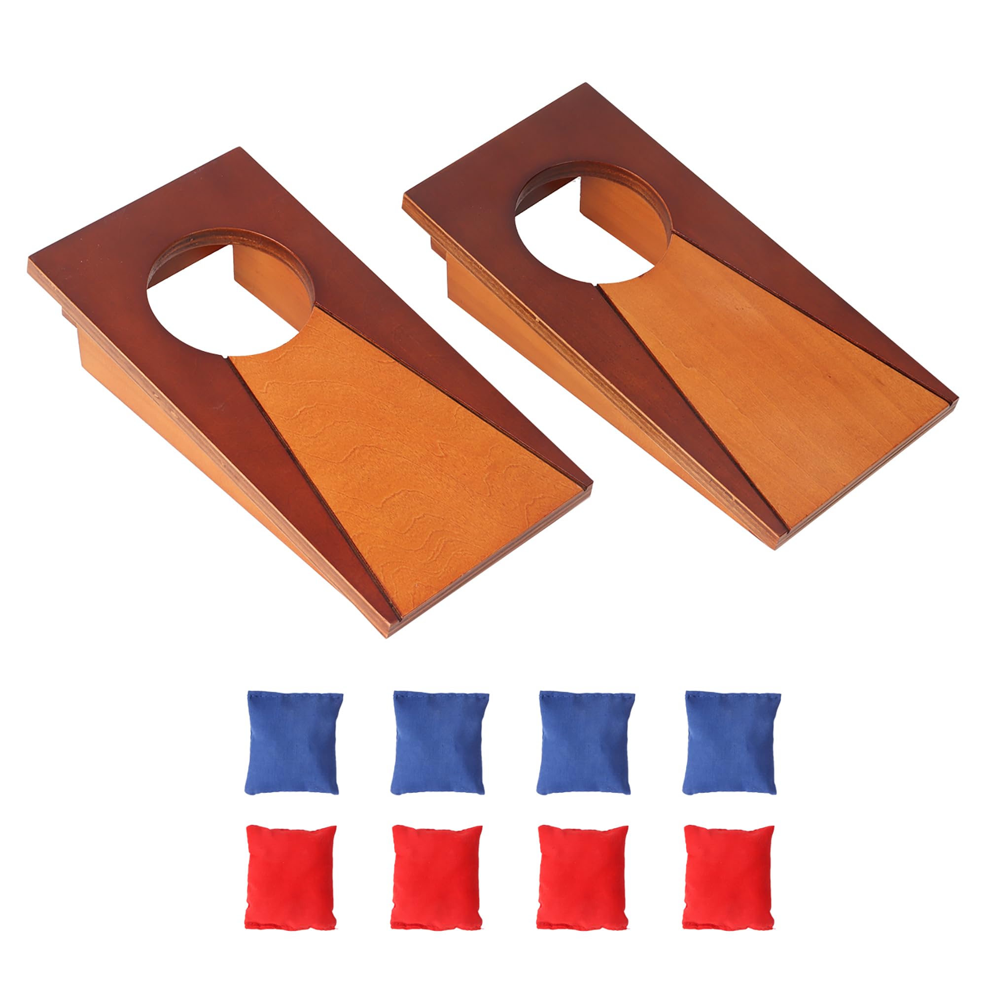Premium Portable Cornhole Toss Game Set with 8 Bean Bags - Wooden Outdoor/Indoor Backyard Tailgate Game for Adults, Family & Friends - Perfect for Parties, BBQs, Camping and Beach Fun