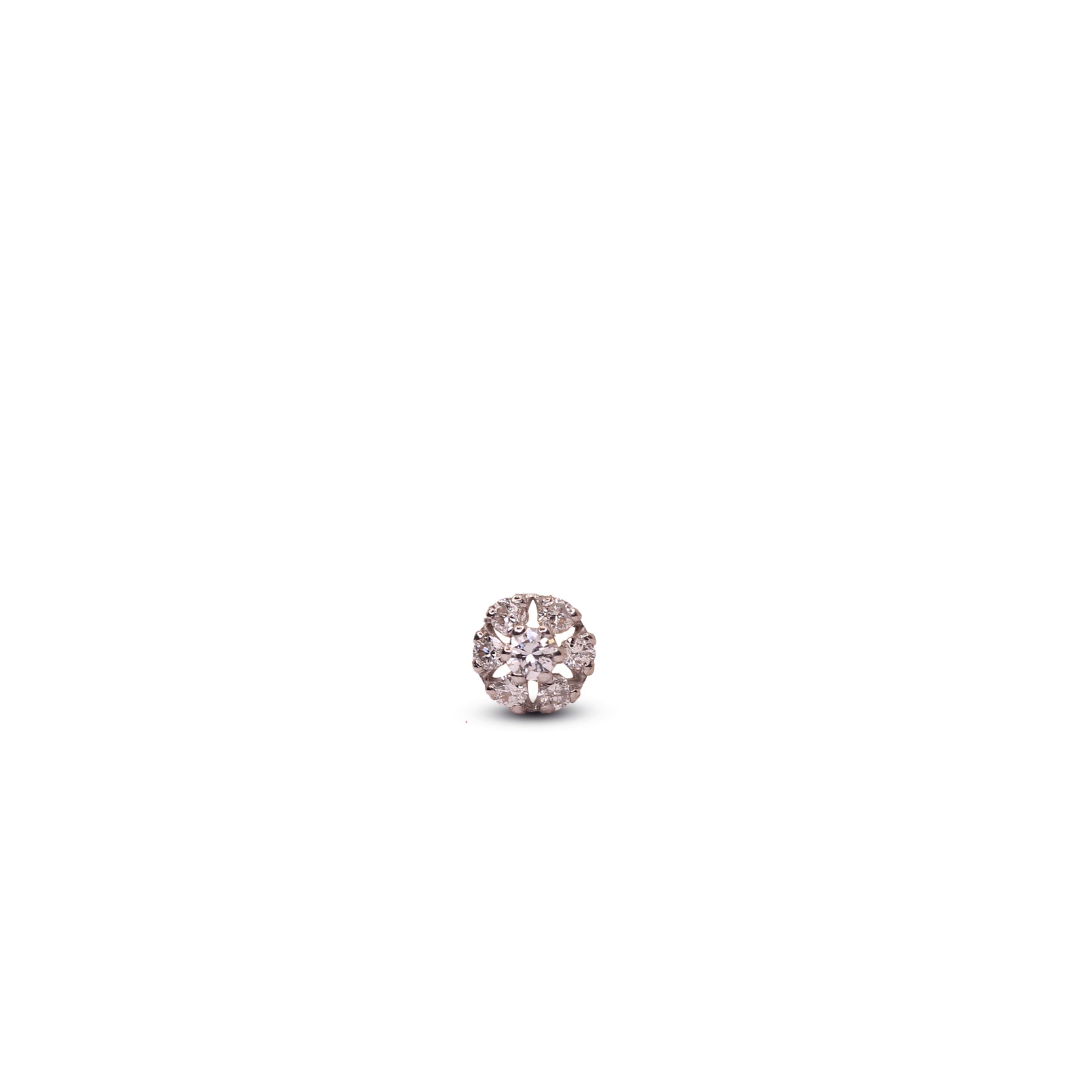 Exquisite Diamond Nose Pin DNP030 - Elegant 14K Gold Nose Ring for Women - Perfect for Weddings, Parties & Special Occasions