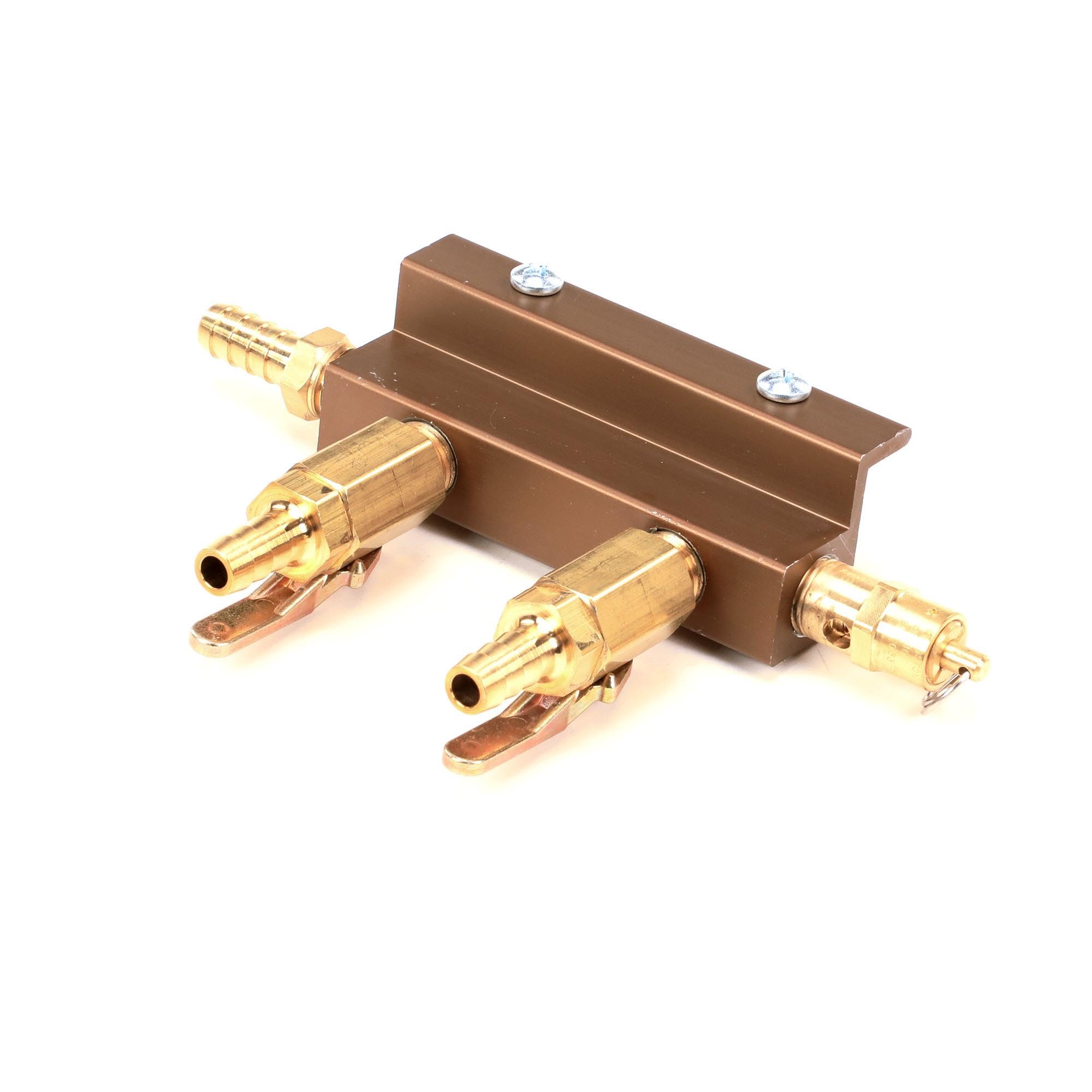Perlick 20852-2 2 Way Air Distributor - High Quality Brass Air Valve for Draft Beer Systems, Home Brewing & Commercial Use