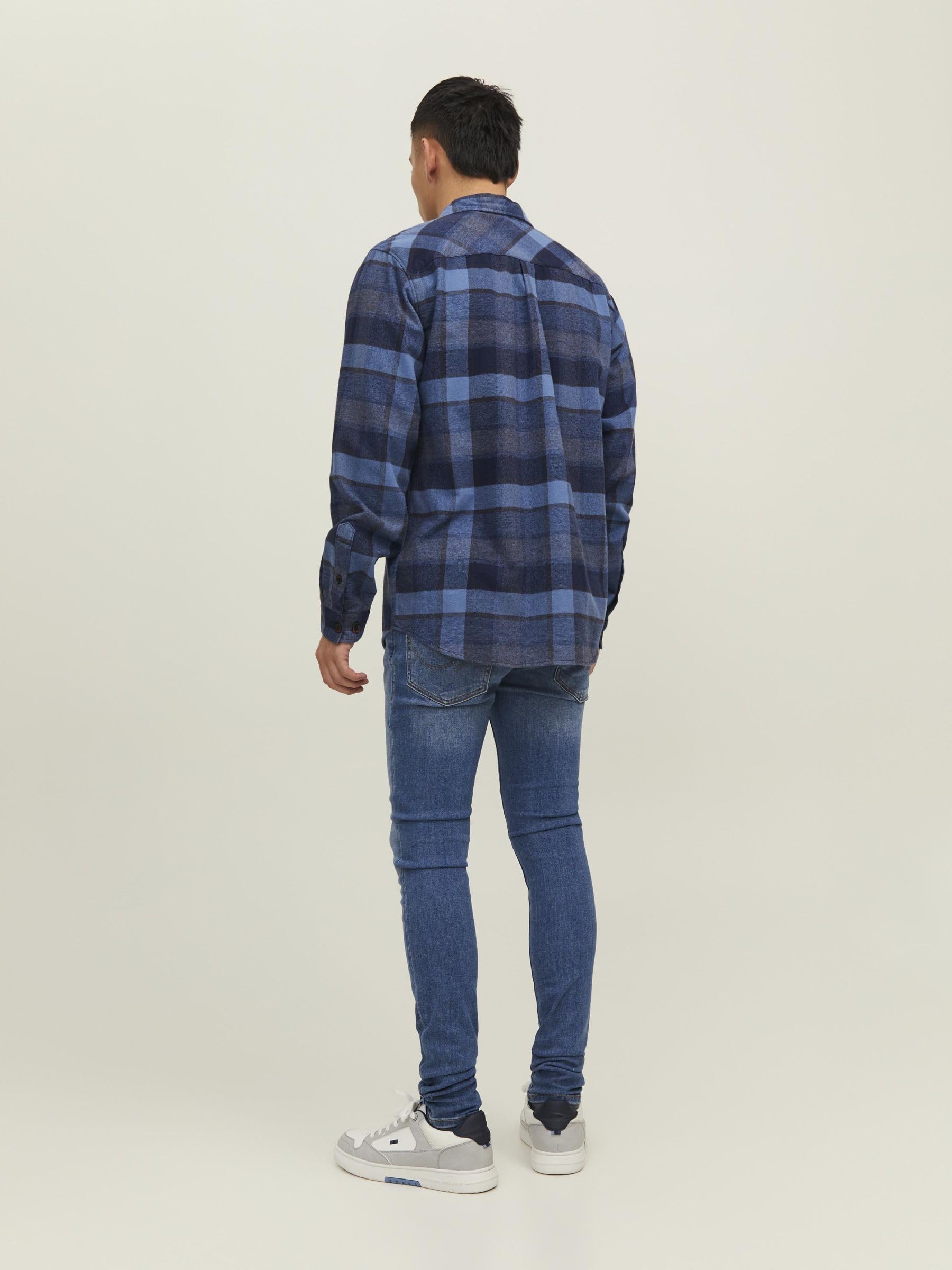 Jack & Jones Men's Jjitom Jjoriginal Am 815 Spray-On Skinny Jeans for Men - Slim Fit Stretch Denim Pants, Perfect for Casual Wear, Night Out & Street Style Fashion
