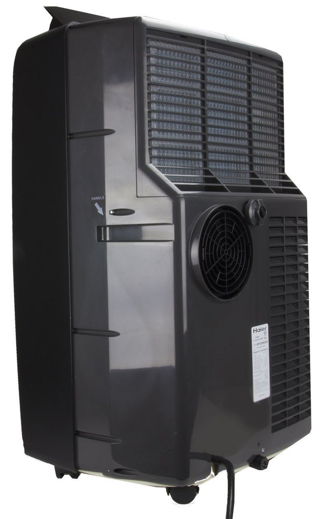 Haier HPF12XCM 12,000 BTU Portable Air Conditioner with Remote Control - Silver | Energy Efficient Cooling for Bedroom, Living Room & Office | Easy Installation & Quiet Operation