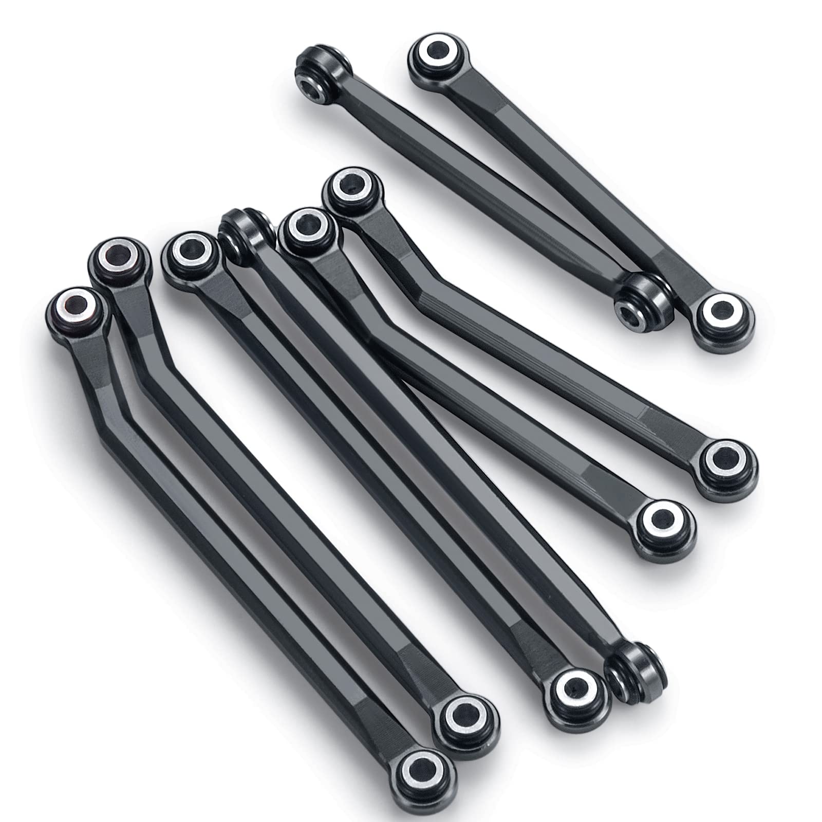 RCLIONS High Clearance Linkage Set for TRX4M 1/18 Scale RC Crawler Upgrades - Black - Off-Road Crawling & Trail Performance Enhancement