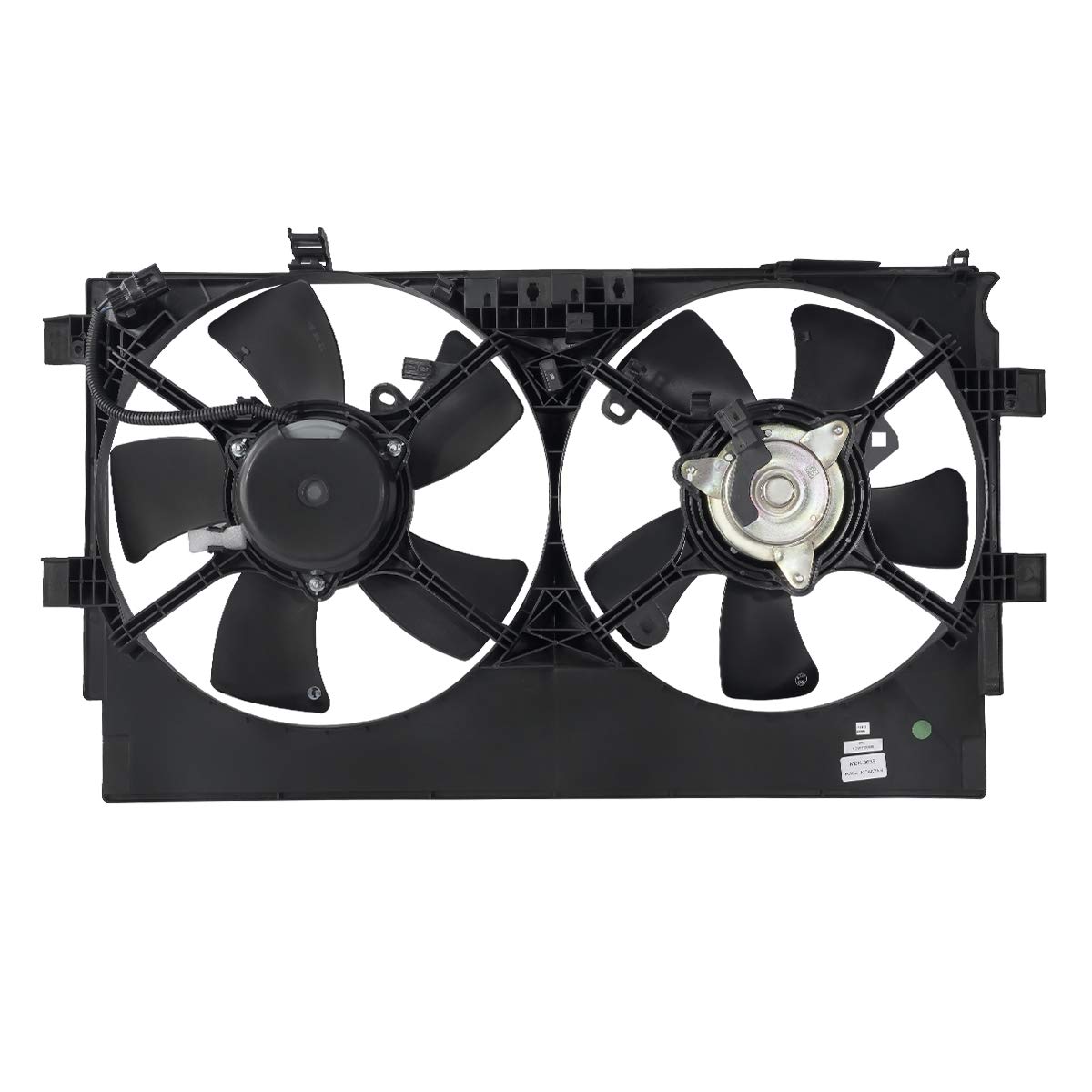 DNA MOTORING OEM-RF-0224 High Performance Radiator Cooling Fan Assembly - Improved Cooling Efficiency - Compatible with 2008-2015 Mitsubishi Lancer & 2008-2013 Outlander - Fits 2.0L 2.0T 2.4L Engines - Direct Replacement Black - Perfect for Engine Overheating Prevention & Summer Driving