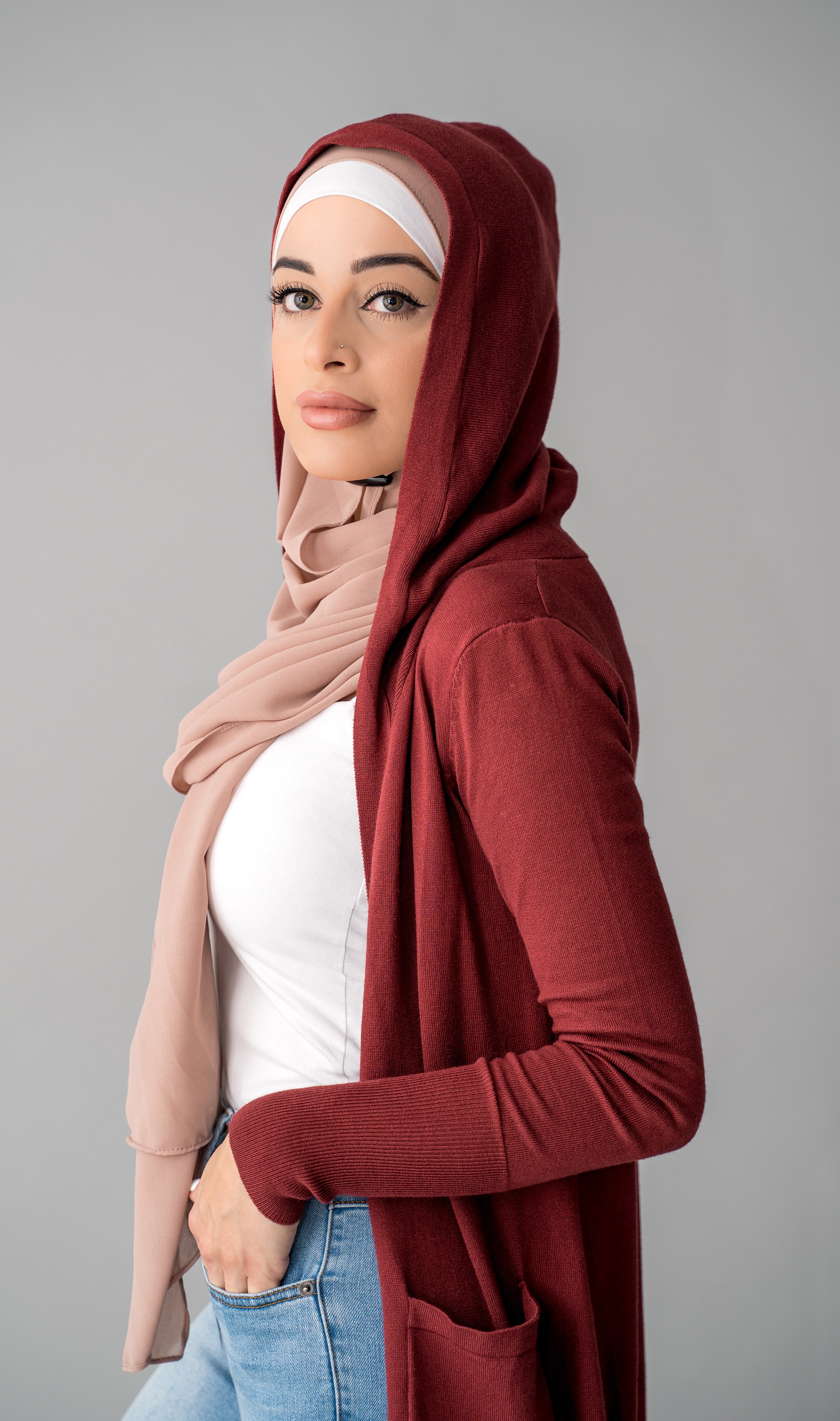 Stylish Knit Cardigan with Hood - Cozy & Warm Women's Sweater for Fall & Winter | Perfect for Casual Outfits, Layering, and Outdoor Activities