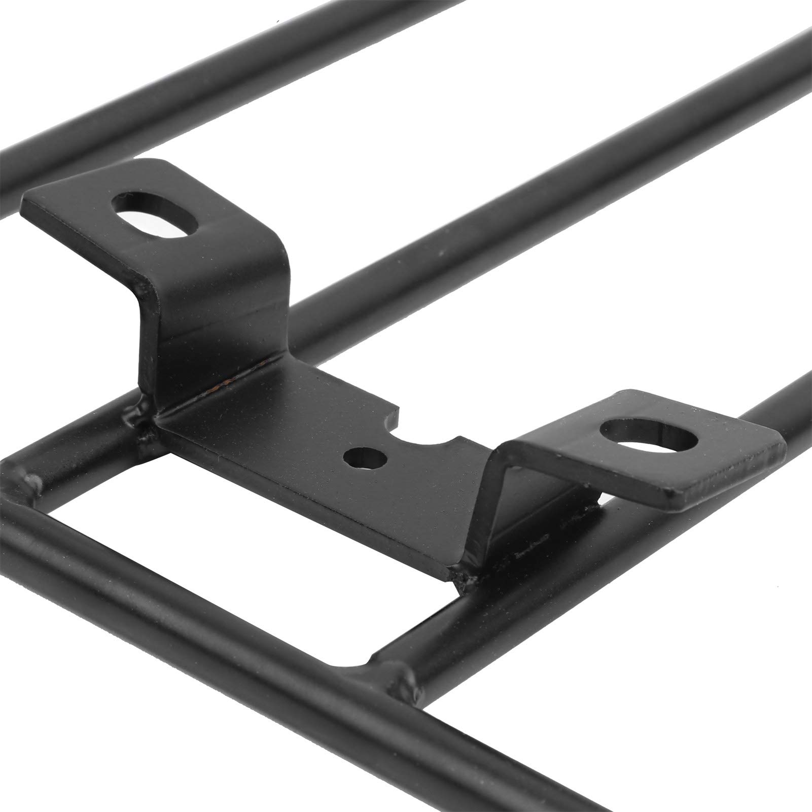 ARAMOX Black Stainless Steel Motorcycle Luggage Rack Carrier - Universal Fit for Bolt/Bolt R-SPEC/XV950R (2014-2018) | Durable Rear Bracket for Touring & Commuting
