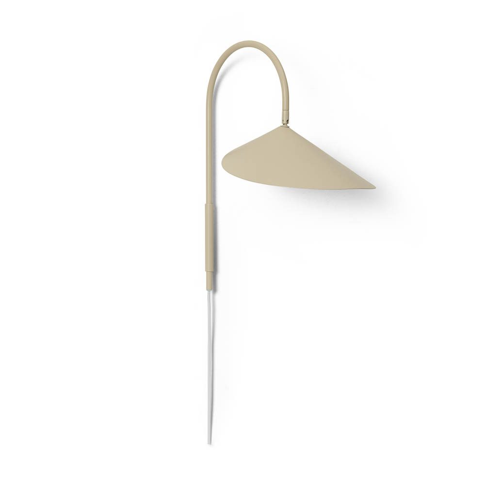 FERM LIVING Arum Swivel Wall Lamp in Cashmere - Modern Adjustable Wall Light for Bedroom, Living Room & Office Decor