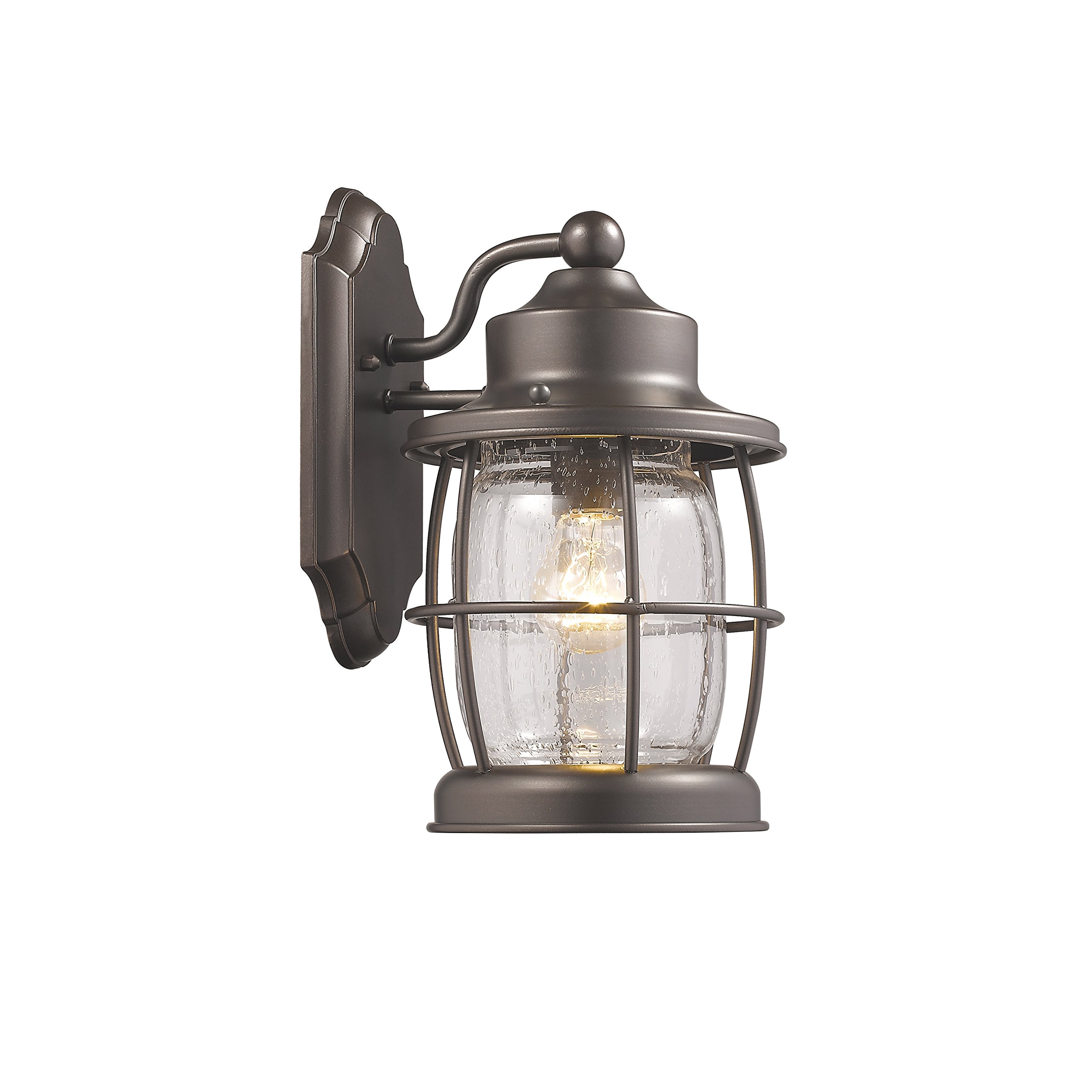 Radiance Goods Transitional 1 Light Rubbed Bronze Outdoor Wall Sconce - 12