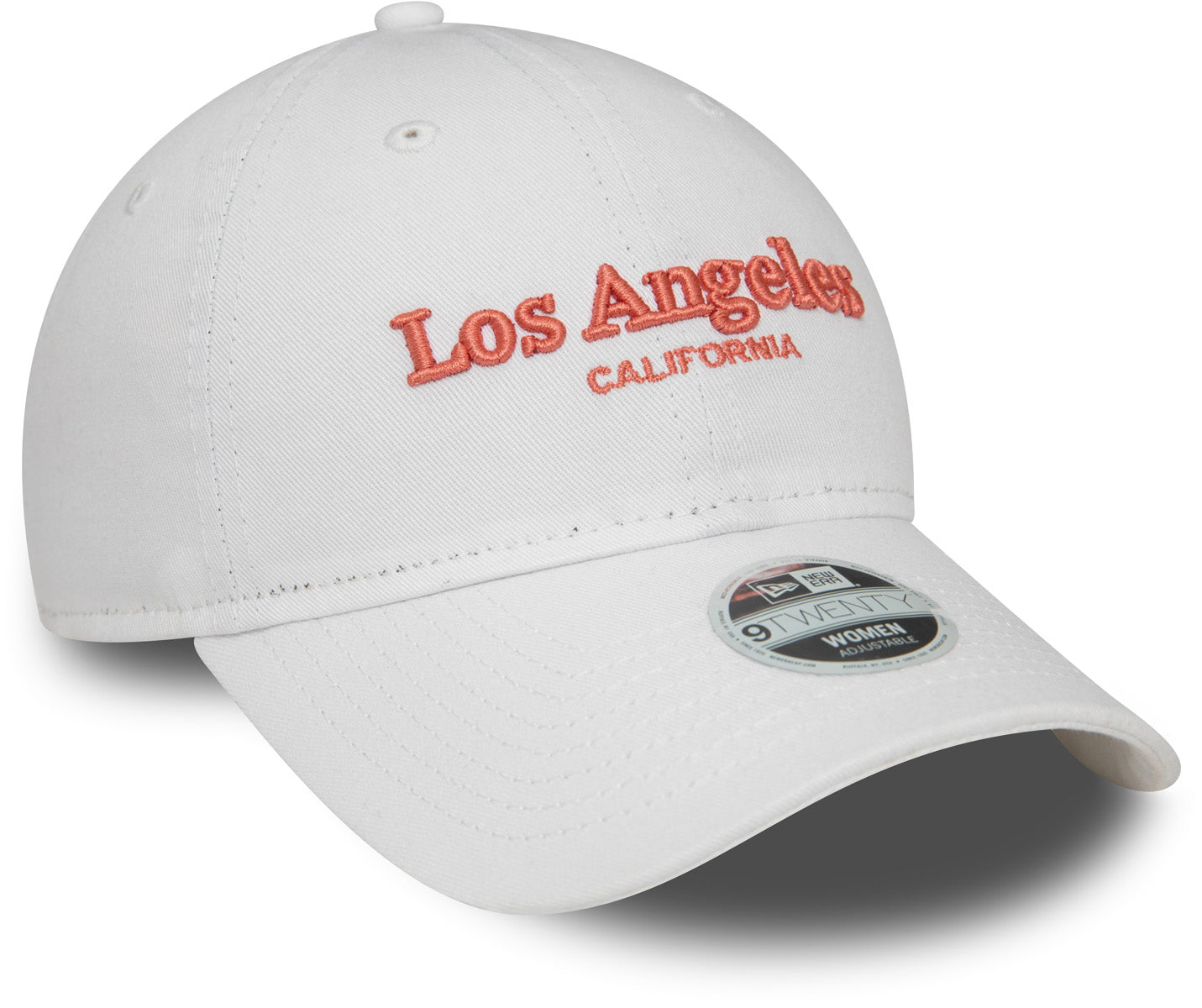 Los Angeles Women's New Era 9Twenty Wordmark White Baseball Cap - Adjustable Snapback Hat for Fashion & Sports - Perfect for Casual Outfits, Running, and Outdoor Activities