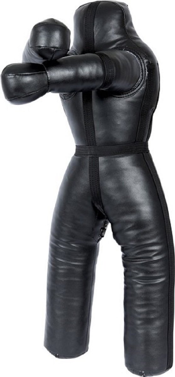 Jiu Jitsu Judo Punching Bag Grappling Dummy - Unfilled MMA Training Equipment for Combat Sports (Black) - Perfect for BJJ, Martial Arts & Self-Defense Practice at Home or Gym