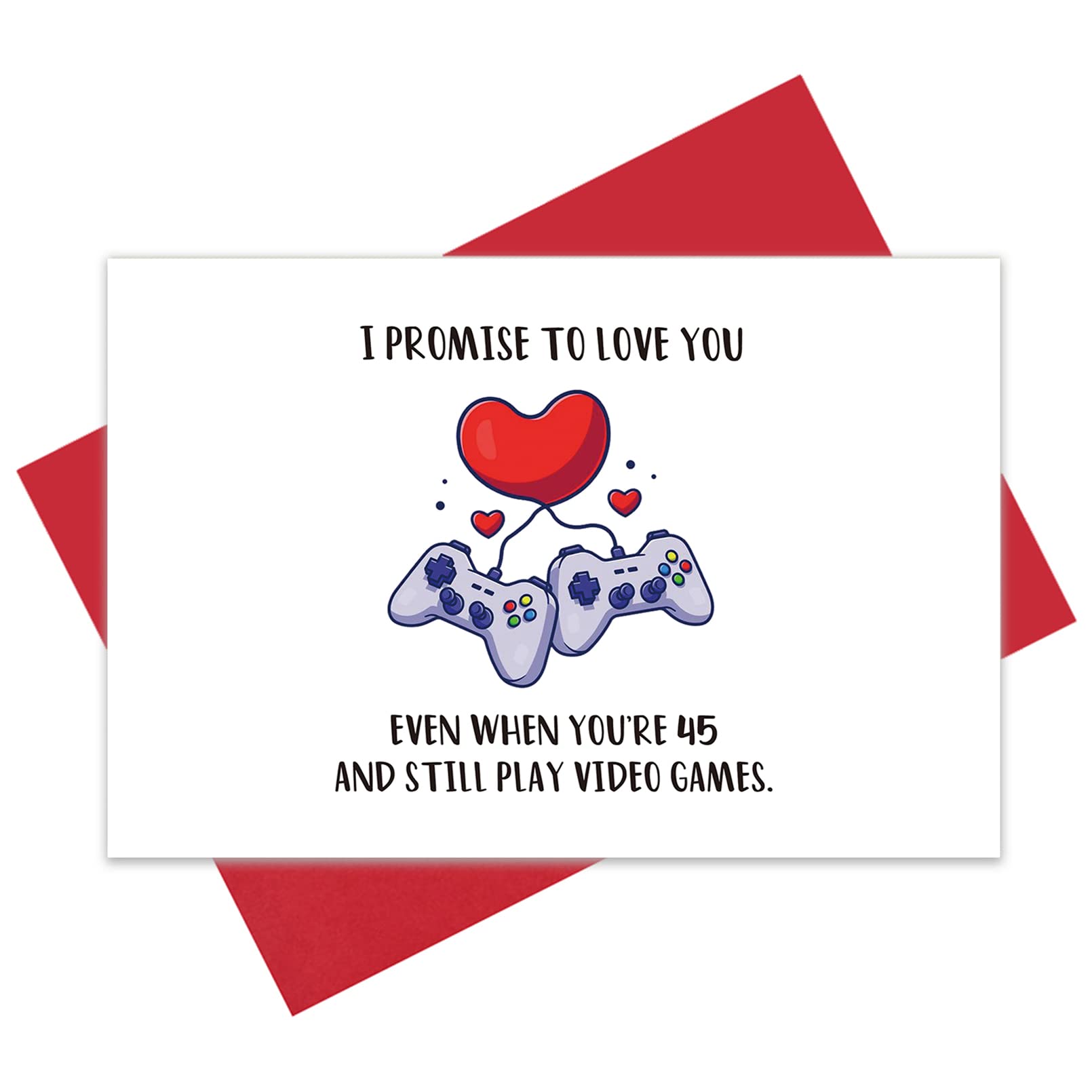 Funny Video Game Valentine's Day Card for Husband - Sweet Birthday & Anniversary Card for Him | Perfect Gift for Gamer Boyfriend, Husband & Fiancé | Gaming Couples & Romantic Occasions