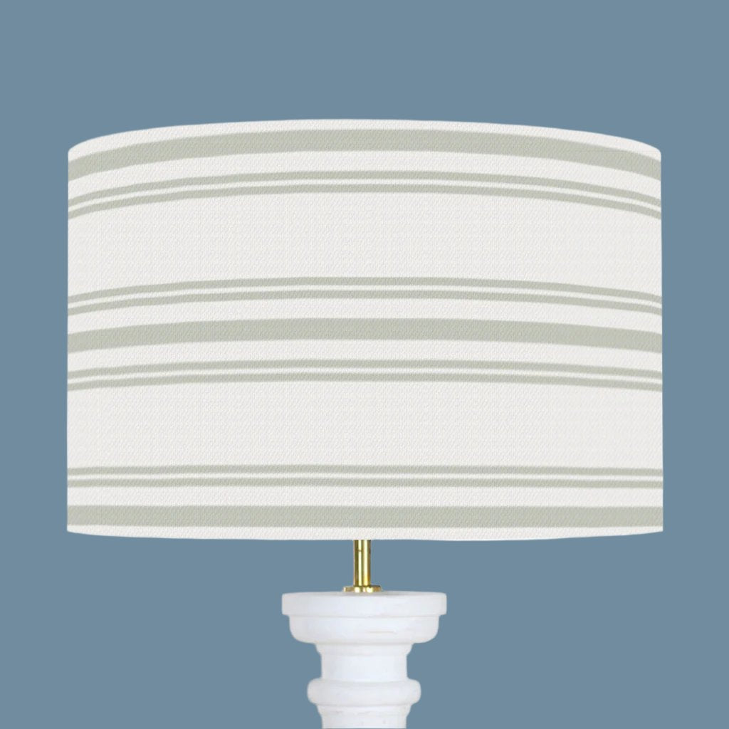 Dorset Stripe Linen Lampshade - Elegant Handmade Fabric Lamp Shade for Bedroom, Living Room & Nursery Decor - Perfect for Table Lamps, Floor Lamps & Pendant Lighting