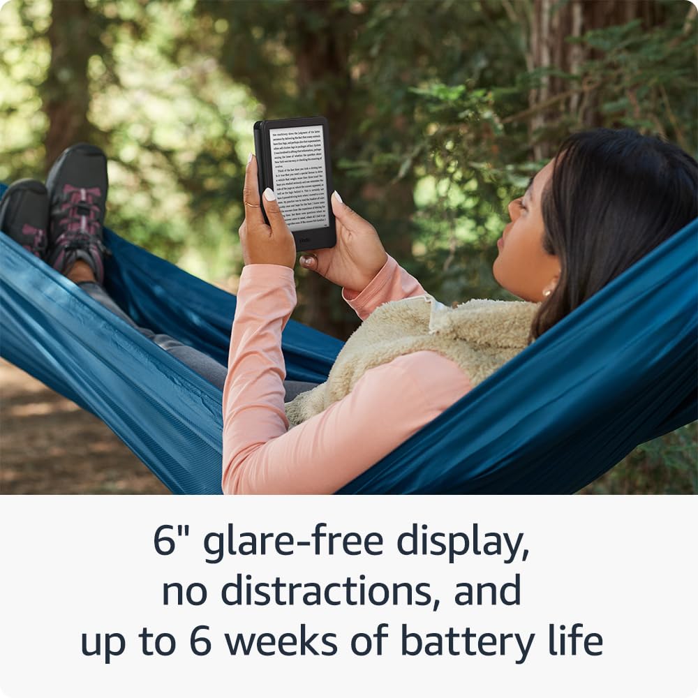 New Amazon Kindle (16 GB) - Lightest & Most Compact E-Reader with Glare-Free Display, Fast Page Turns, Adjustable Front Light & Long Battery Life - Matcha Green - Perfect for Reading at Home, Travel, Outdoor & Bedtime Use