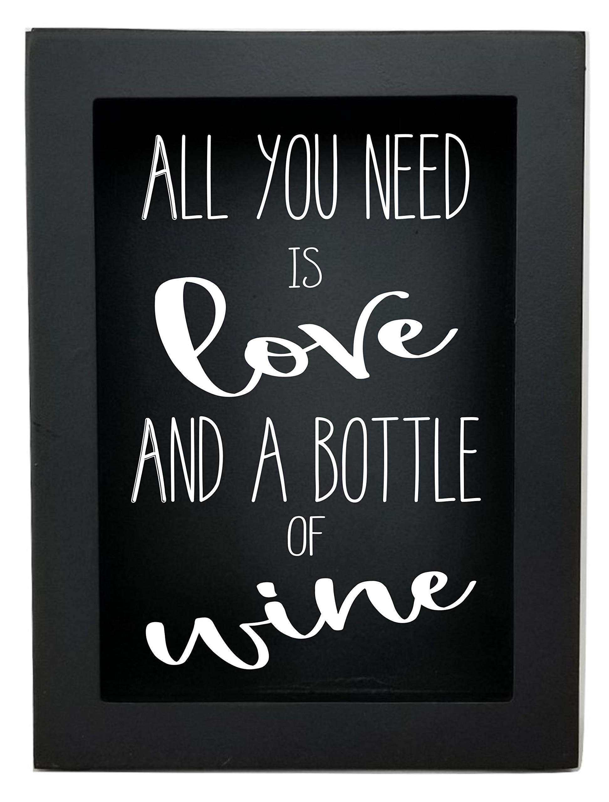 Premium Corksaver Shadow Box - Unique Wedding & Shower Gift for Wine Lovers | Perfect for Anniversaries, Romantic Dinners & Home Decor