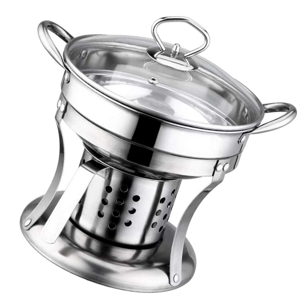 **Hemoton Portable Camping Cookware Set - Lightweight Mess Kit with Pot, Pan & Utensils for Solo Hikers, Backpacking & Outdoor Adventures**