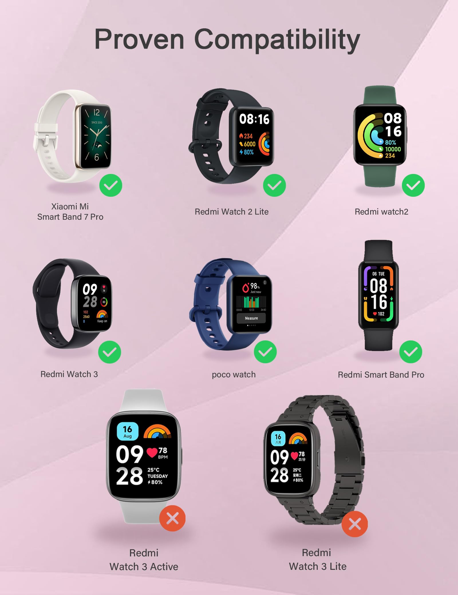 Original: Sinoacc 3.3ft(1m) Charger for Xiaomi Redmi Watch 3/Redmi Watch 2/Redmi Watch 2 Lite/Redmi Band Pro/Mi Smart Band 7 Pro/Poco Watch Replacement USB Magnetic Charging Cable for Xiaomi Redmi Watch   Optimized: 3.3ft Magnetic Charging Cable for Xiaomi Redmi Watch 3/2/2 Lite, Redmi Band Pro, Mi Smart Band 7 Pro & Poco Watch - USB Replacement Charger for Fitness Trackers | Perfect for Home, Office & Travel Use