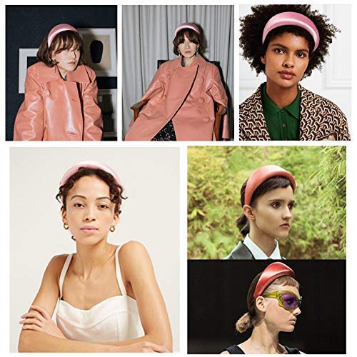 6 Pack Velvet Padded Headbands for Women - Soft Stretchable Hair Accessories for Workout, Yoga, Running, Gym & Makeup | Cute Boho Wide Head Bands for Girls & Women | Perfect for Sports, Beauty & Daily Use