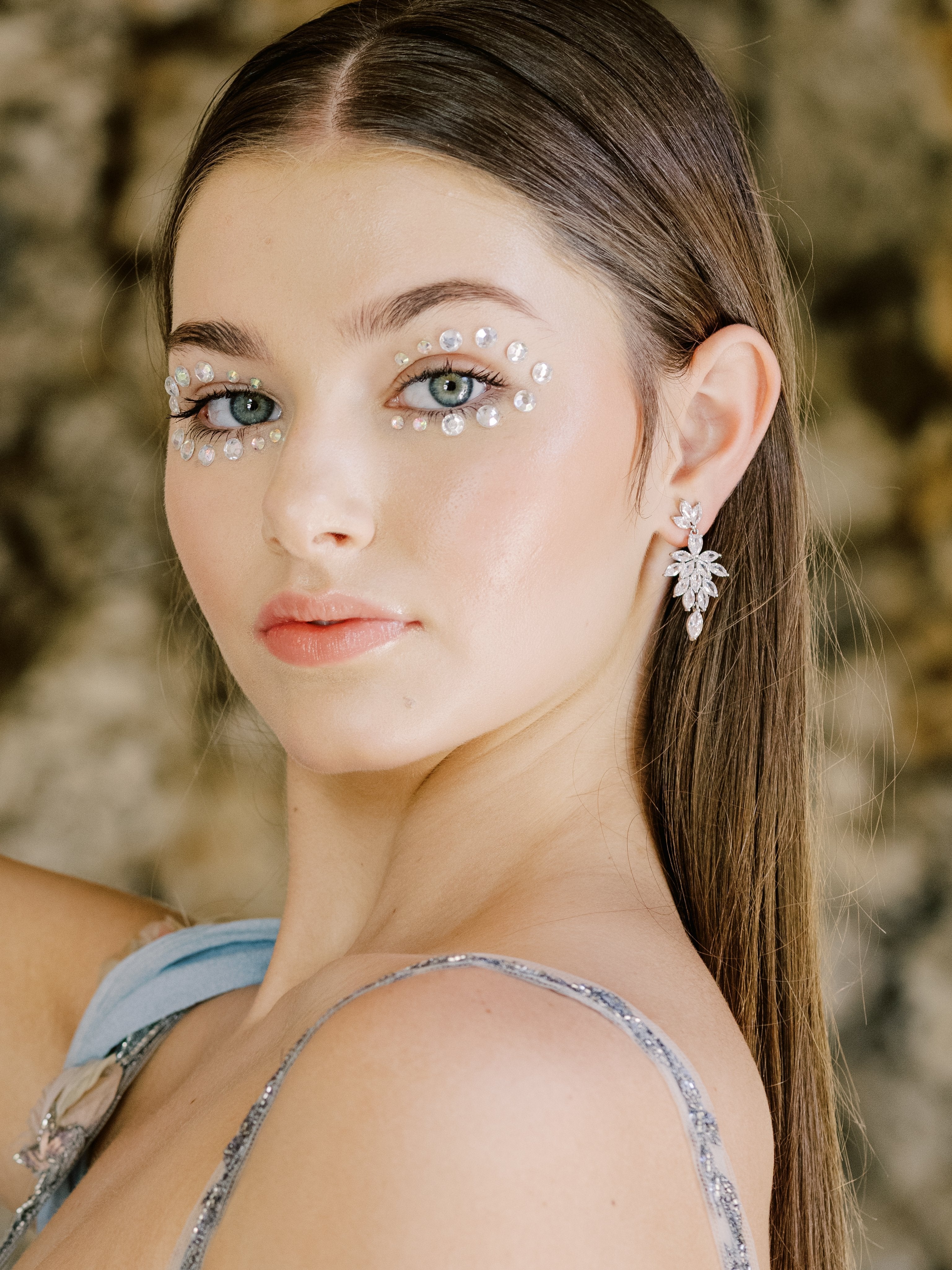 VENUS Simulated Diamond Cluster Drop Earrings for Women - Elegant Dangle Earrings for Wedding, Party & Evening Wear - Hypoallergenic Cubic Zirconia Jewelry Gift