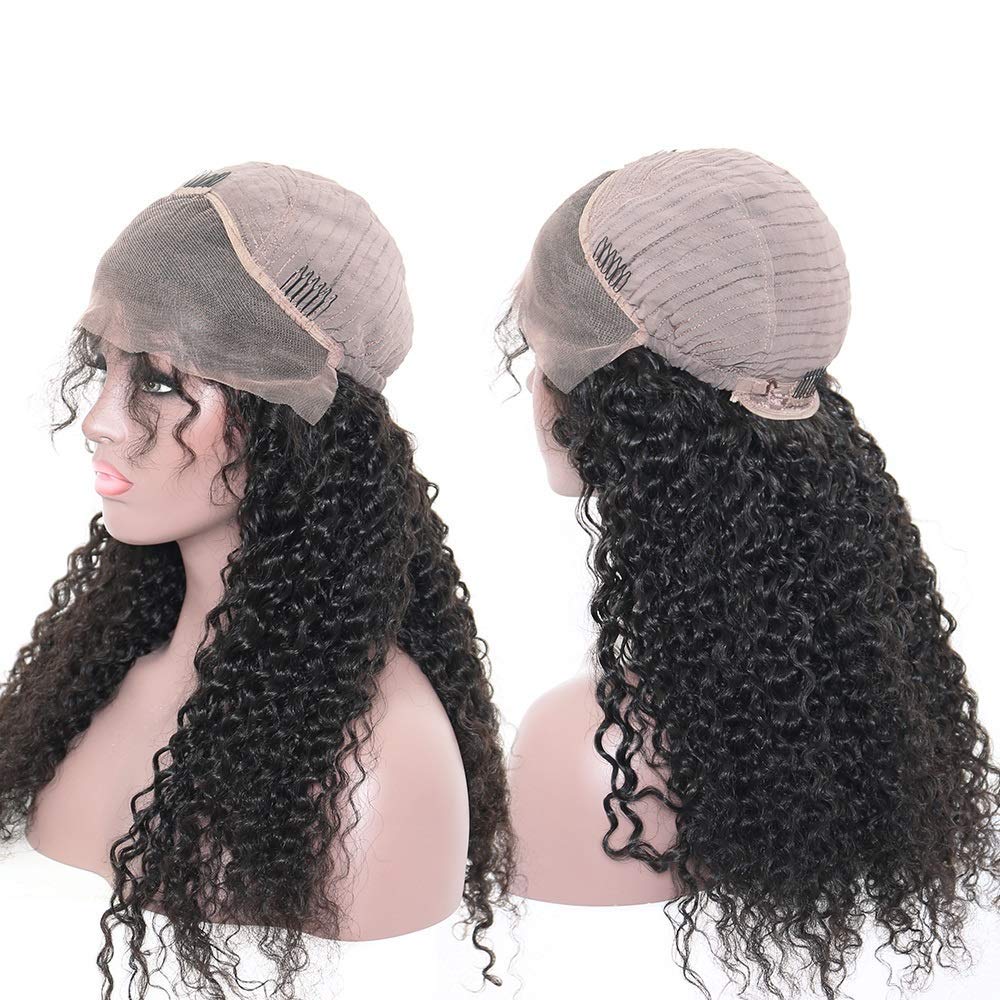 European & American Fashion Front Lace Black Short Wavy Wig for Women - Natural Looking Synthetic Hairpiece with Side Bangs for Cosplay, Daily Wear & Special Occasions