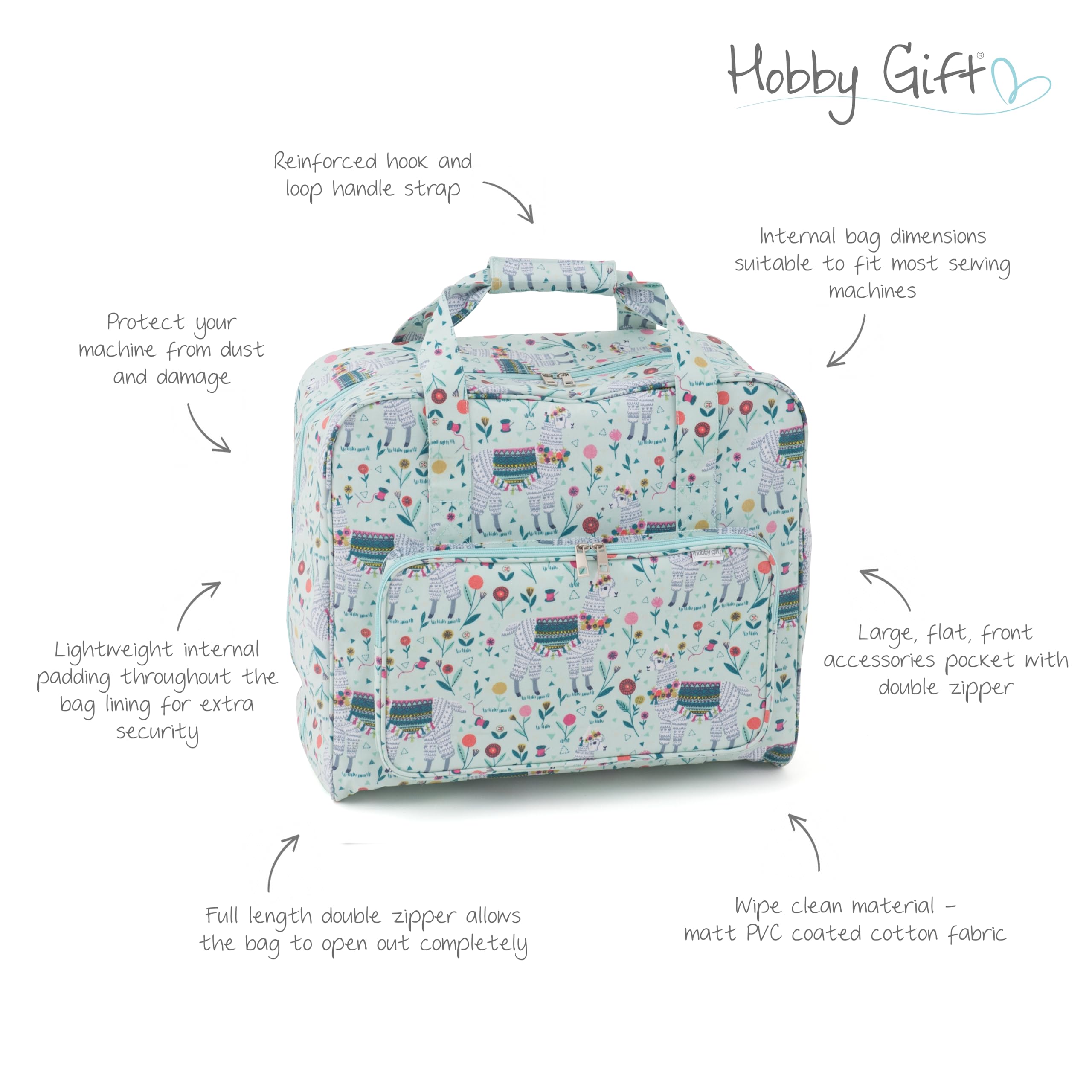Premium Medium Sewing Machine Bag for Hobbyists - Perfect Gift for Sewing Enthusiasts | Ideal for Crafting, Quilting & Home DIY Projects