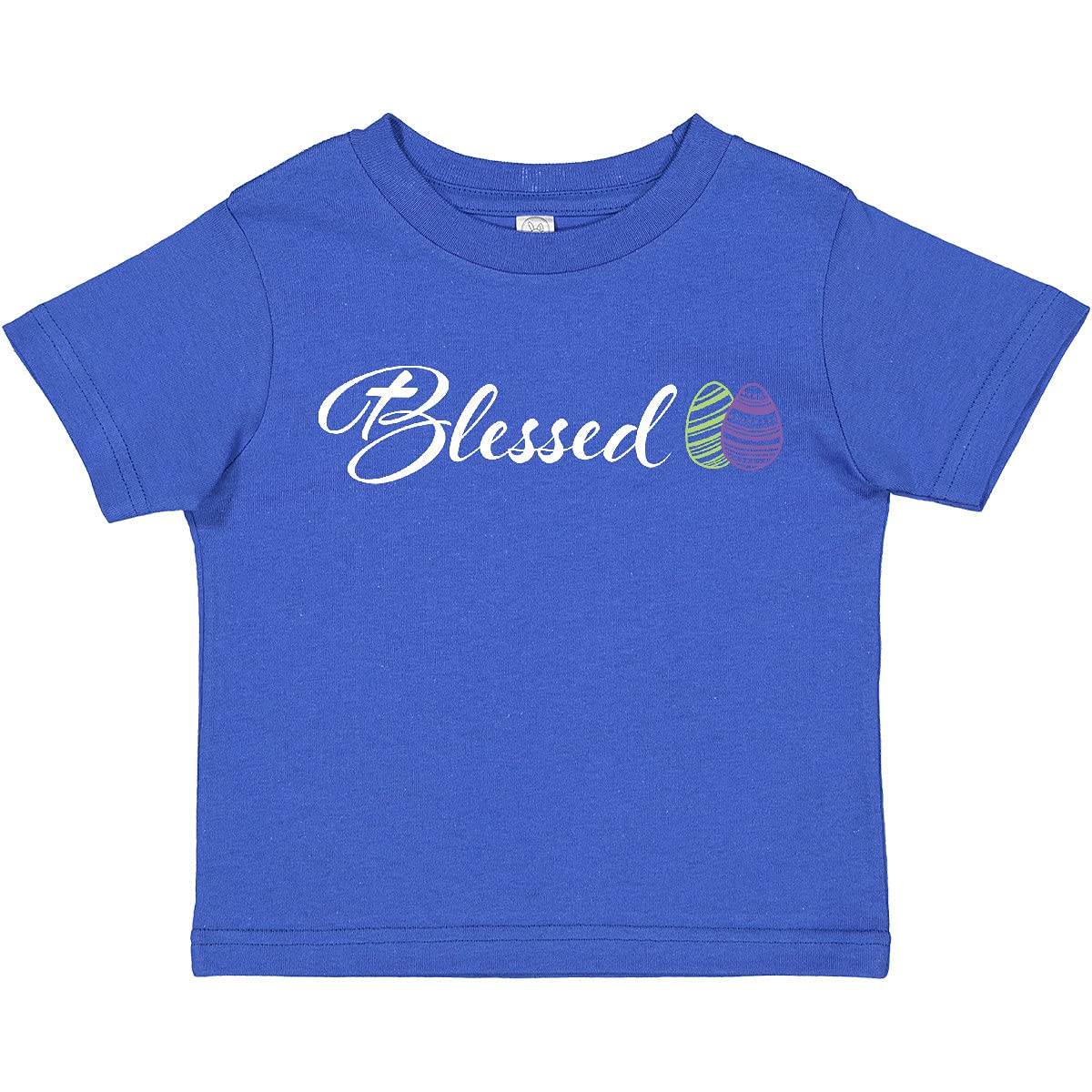 Easter Toddler T-Shirt - Green & Purple Eggs Design for Holiday Outfits