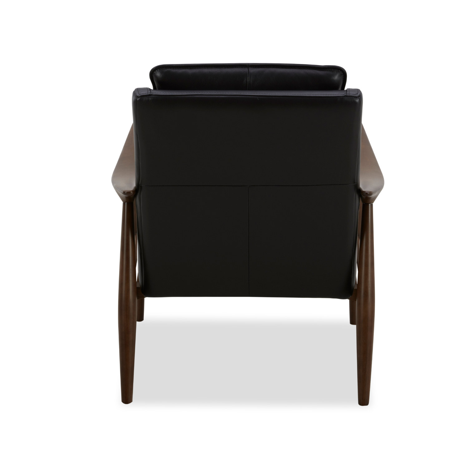 Premium Onyx Leather Nassau Lounge Chair - Modern Comfort for Living Room, Office & Lounge Areas