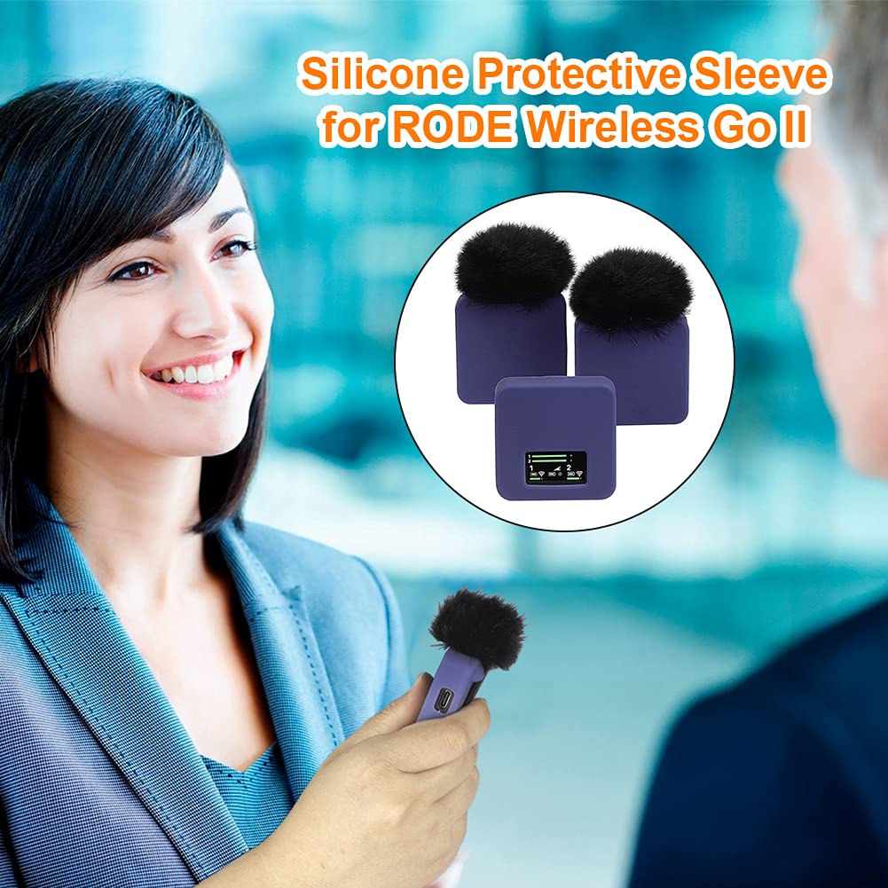 RODE Wireless Go II & Go 2 Silicone Protective Case - Compatible with RODE Wireless Go I & II Microphone System (Gray) - Perfect for Travel, Studio & Outdoor Recording