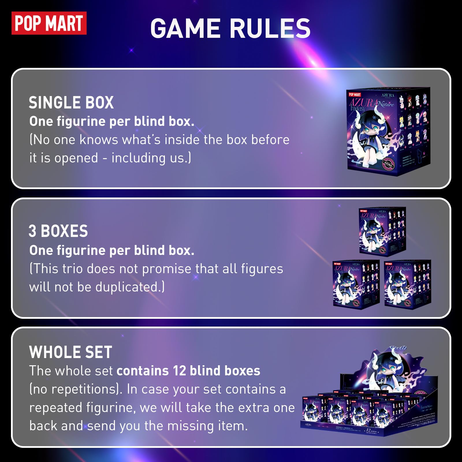 POP MART Azura Fantasy Nature Series Blind Box Figures - 12PCs Random Design Collectible Action Figures for Home Decor & Gifts | Perfect for Birthday, Holiday Presents & Anime Collections (Great for Kids & Adults)