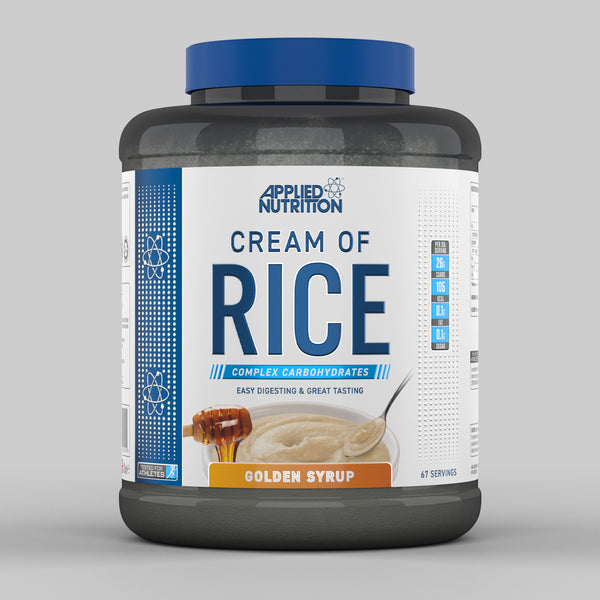 Applied Nutrition Cream of Rice - 2kg (67 Servings) | Gluten-Free, Quick & Easy Breakfast Cereal for Athletes & Fitness Enthusiasts | Perfect for Pre-Workout, Post-Workout & Healthy Meal Prep