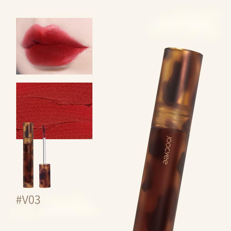 JOOCYEE Tortoise Shell Liquid Lipstick - Long Lasting Matte Lipstick, Vegan & Cruelty-Free, Hydrating Lip Gloss - Perfect for Everyday Wear, Date Night & Special Occasions