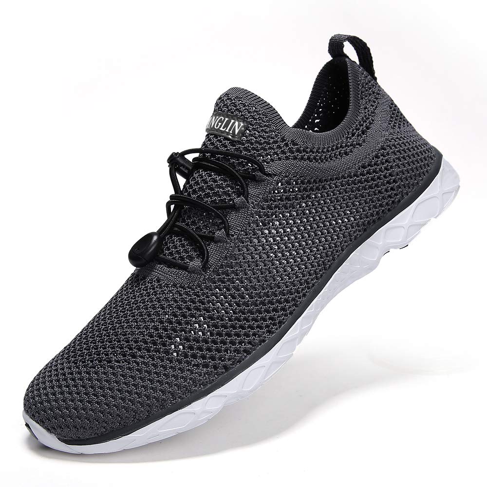 Men's Quick Drying Aqua Water Shoes - Lightweight Swim Shoes for Beach, Pool & Water Sports | Non-Slip Barefoot Water Shoes for Men