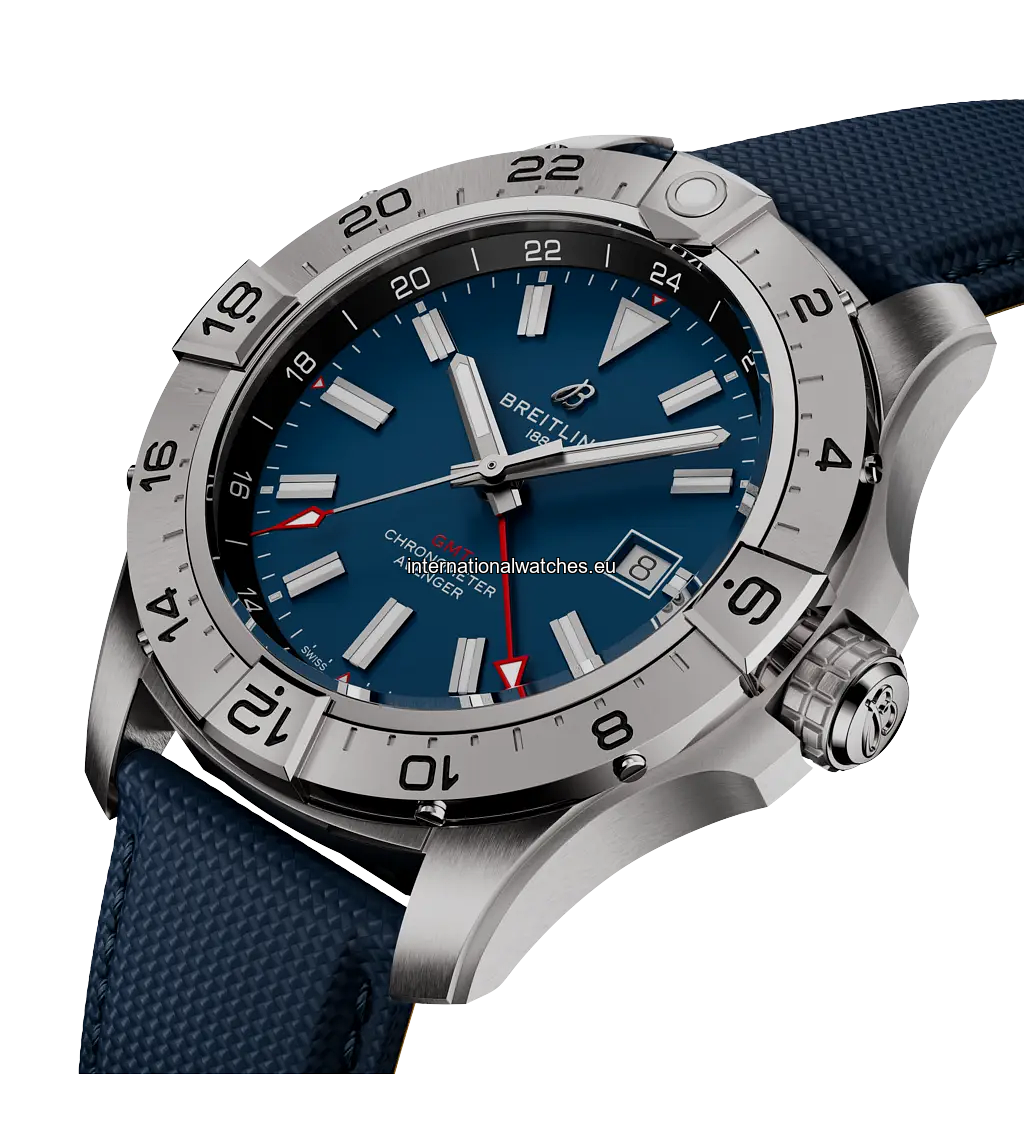 Avenger Automatic GMT 44mm Men's Watch A32320101C1X1 - Luxury Stainless Steel Chronograph for Travel & Business Professionals