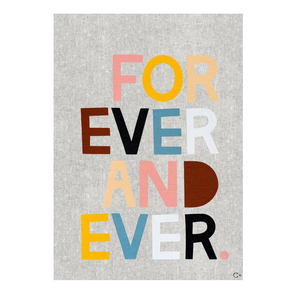 Forever Special Edition Art Tea Towel - Premium Cotton Kitchen Towel for Drying Dishes, Decor & Gifts - Perfect for Home, Kitchen & Hostess Use