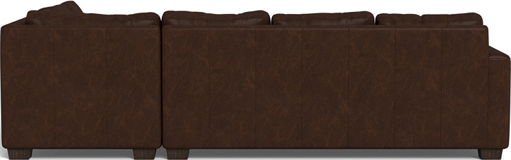 Track 121 Genuine Leather Right Chaise Sectional Sofa - Modern Living Room Furniture for Comfortable Lounging & Entertaining