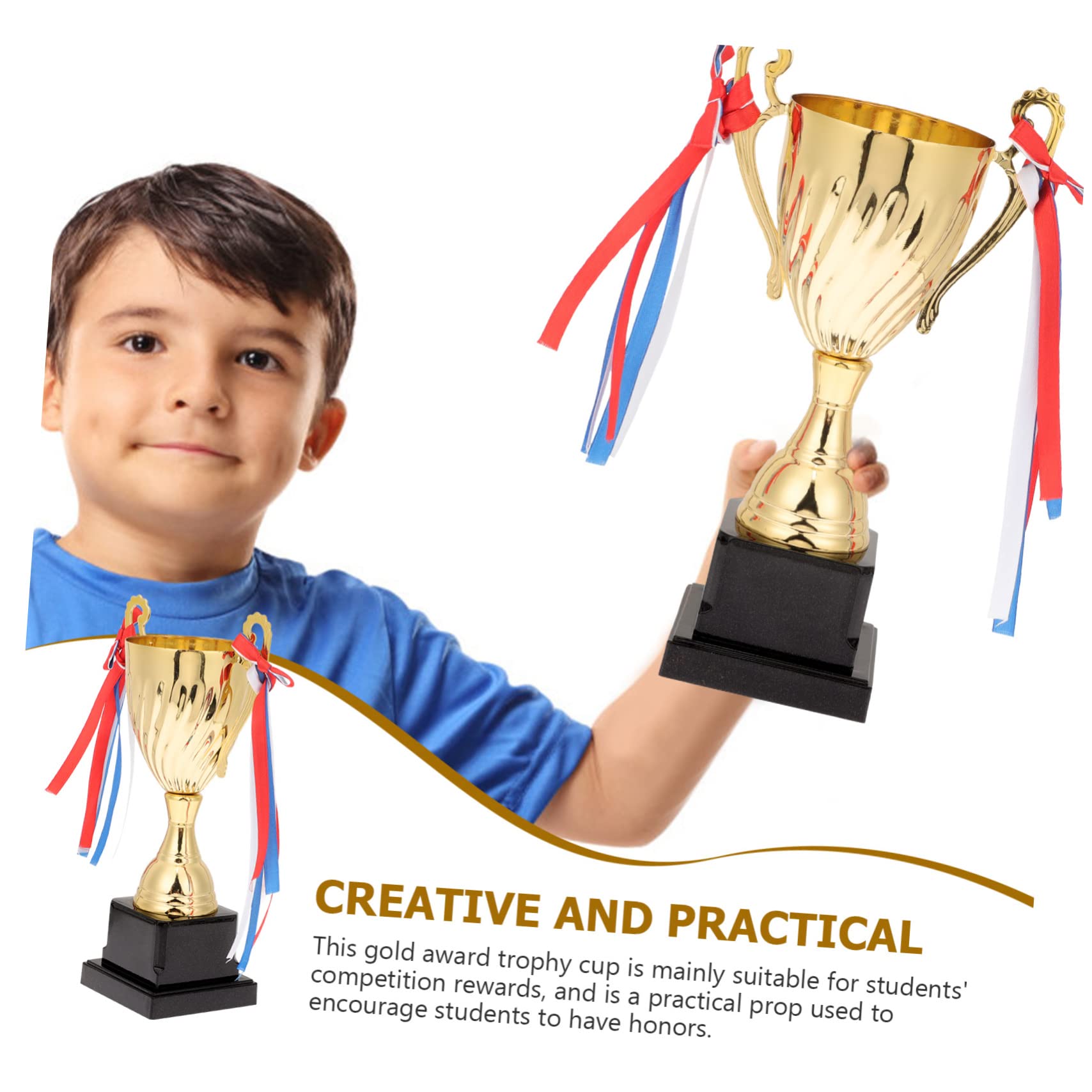 BESPORTBLE Sports Trophies - Plastic Competition Cups for Soccer Awards, Prizes & Decor | Perfect for Tournaments, School Events & Office Recognition Ceremonies