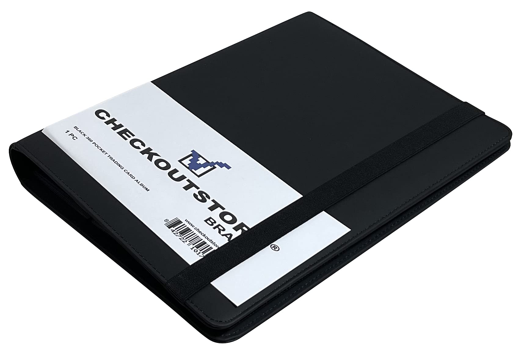 10 Black Leather Trading Card Binder with 9 Pocket Pages - Holds 360 Cards Perfect for Pokemon, MTG & Sports Card Collectors