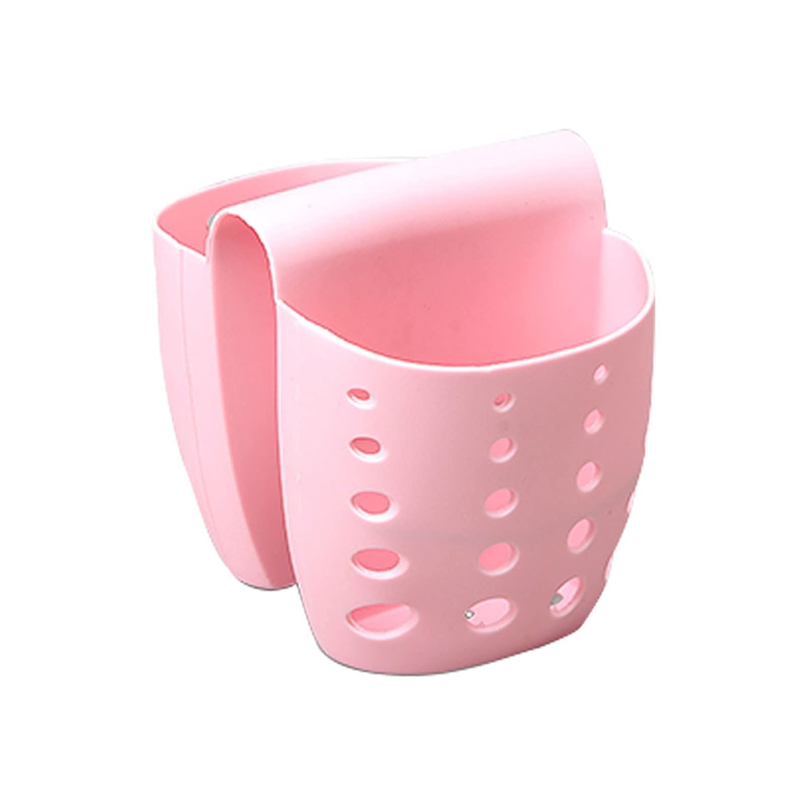 LANNAO Multifunctional Kitchen Drainage Shelf Rack - Sponge Holder & Organizer for Dishwashing, Countertop Storage (Pink) | Perfect for Small Kitchen, Bathroom & Office Organization