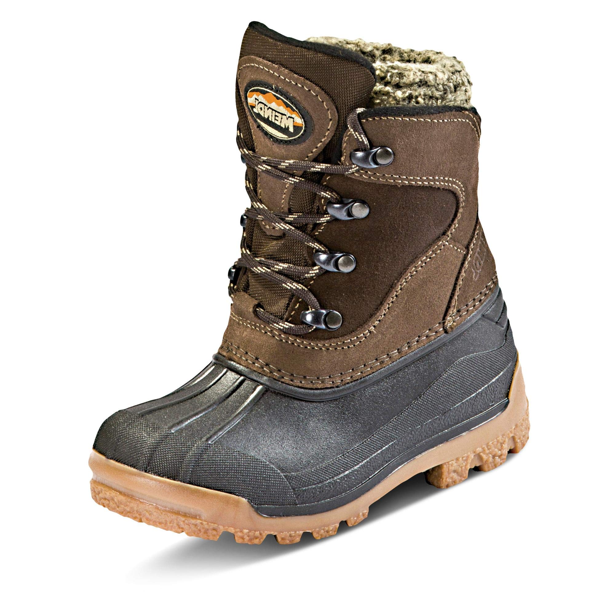 Meindl Boys Kids Hiking Boots Dark Brown - Waterproof Outdoor Shoes for Kids - Sölden Junior Size - Perfect for Hiking, Camping & Outdoor Adventures