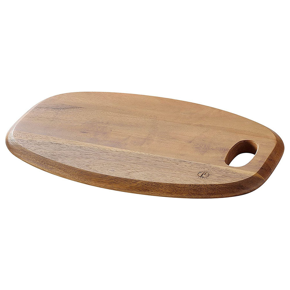 Premium Kevnhaun Oval Cutting Board & Cake Tray - Durable Wooden Kitchen Serving Platter for Cheese, Charcuterie, Appetizers & Desserts - Perfect for Entertaining, Parties & Holiday Gatherings