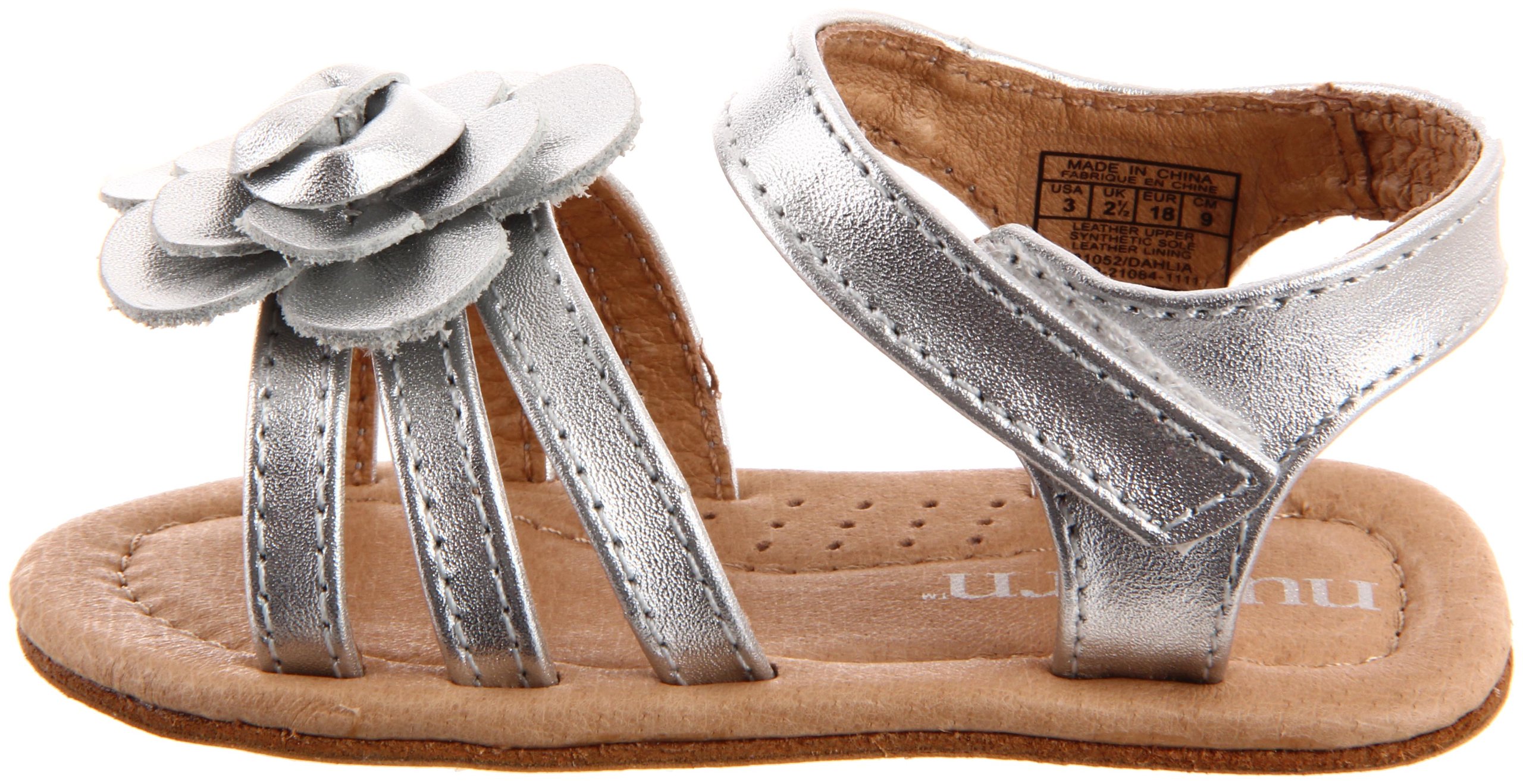 Nuborn Dahlia Sandal for Infant & Toddler Girls - Comfortable Baby First Walking Shoes with Non-Slip Sole | Perfect for Outdoor Play, Park Visits & Special Occasions