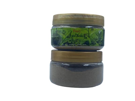 Organic Green Fruit Face Scrub - 35g | Natural Exfoliating Cleanser for Glowing Skin | Perfect for Daily Skincare Routine & Spa Days